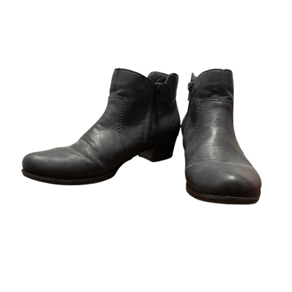 Rieker Women's Ankle Booties Black Size 42 US 10 - Picture 1 of 9